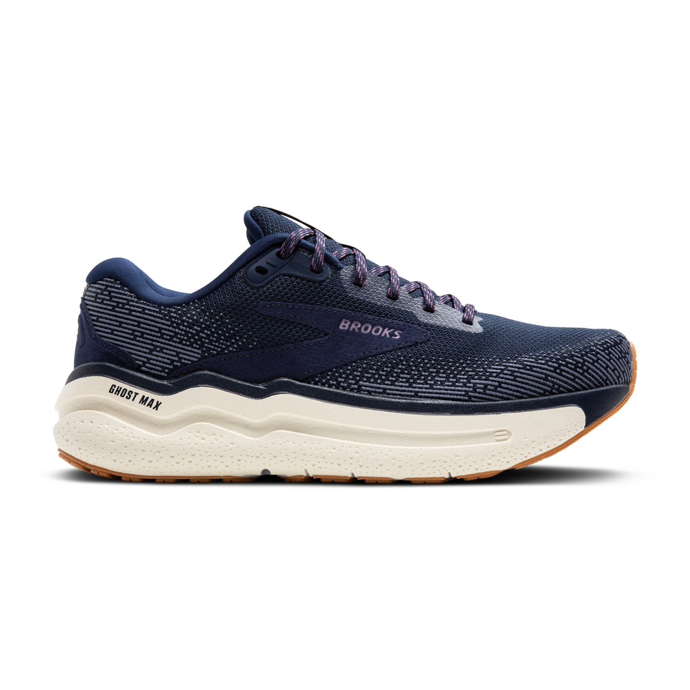 Women's Brooks Ghost Max 2 Color: Peacoat/Orchid/Coconut Milk 2