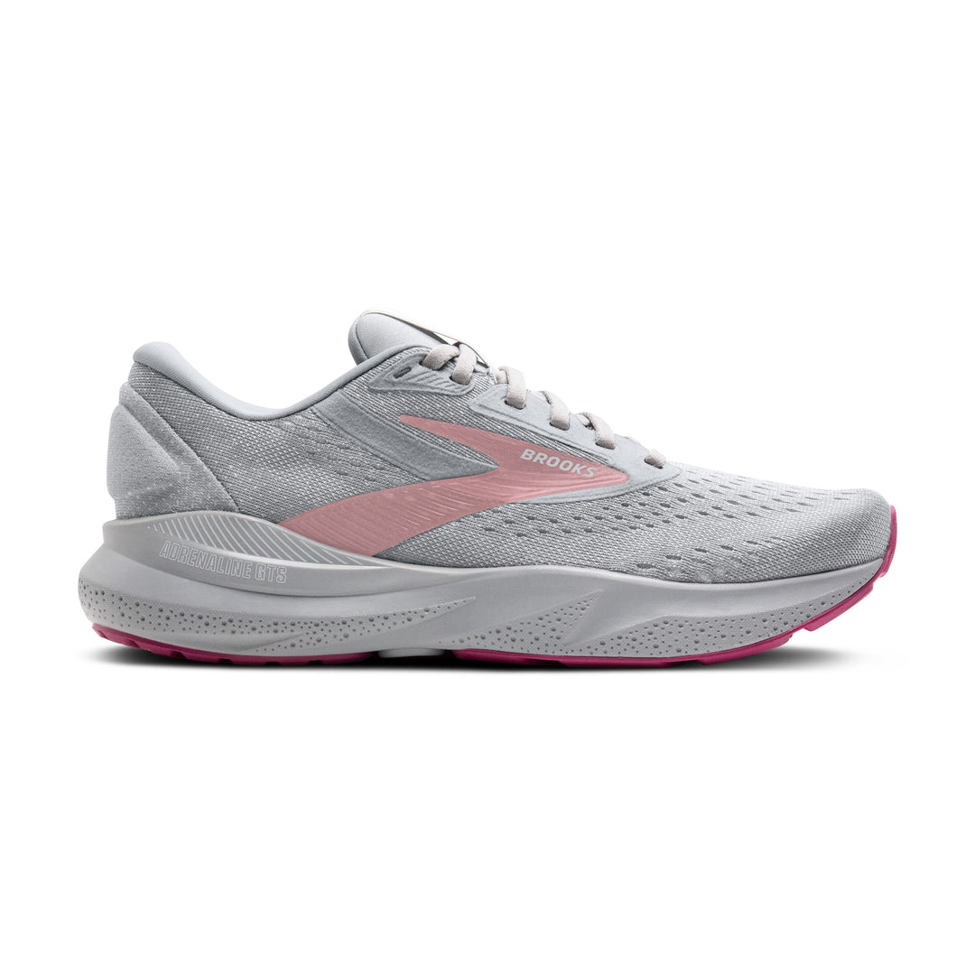 Women's Brooks Adrenaline GTS 24 Color: Alloy/White/Zephyr (NARROW WIDTH)1