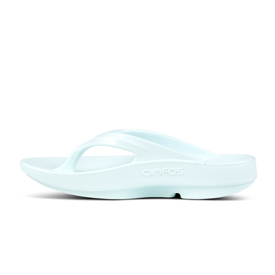 Women's Oofos OOlala Thong Color: Ice 6