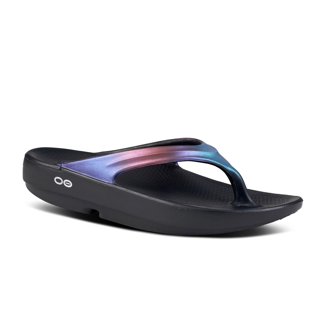 Women's Oofos OOlala Luxe Color: Midnight Spectre 1