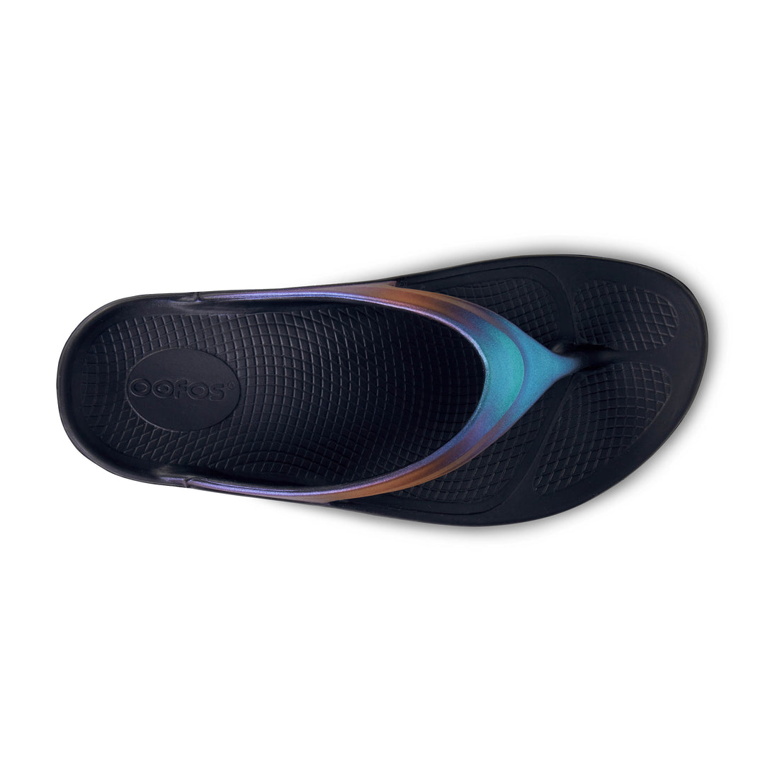 Women's Oofos OOlala Luxe Color: Midnight Spectre 3