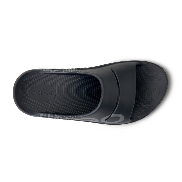 Unisex Oofos OOahh Sport Slide Sandal Color: Matrix Black