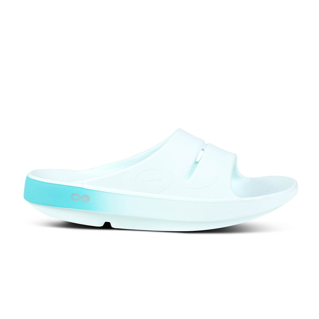 Unisex Oofos OOahh Sport Slide Sandal Color: Ice Fade