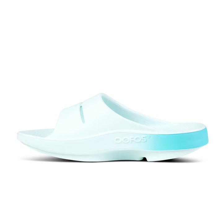 Unisex Oofos OOahh Sport Slide Sandal Color: Ice Fade