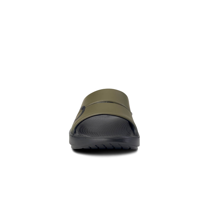 Unisex Oofos OOahh Sport Slide Sandal Color: Tactical Green 7