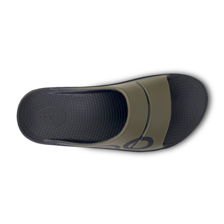 Unisex Oofos OOahh Sport Slide Sandal Color: Tactical Green 4