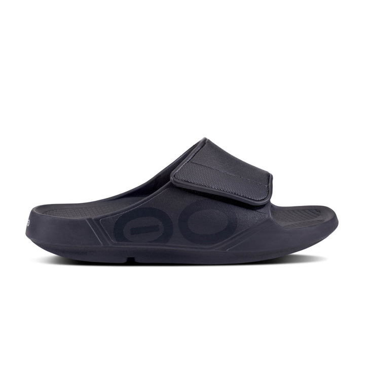 Unisex Oofos OOahh Sport Flex Sandal Color: Matte Black 2