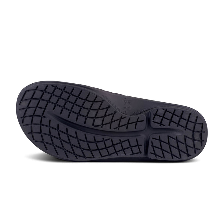 Unisex Oofos OOahh Sport Flex Sandal Color: Matte Black 3