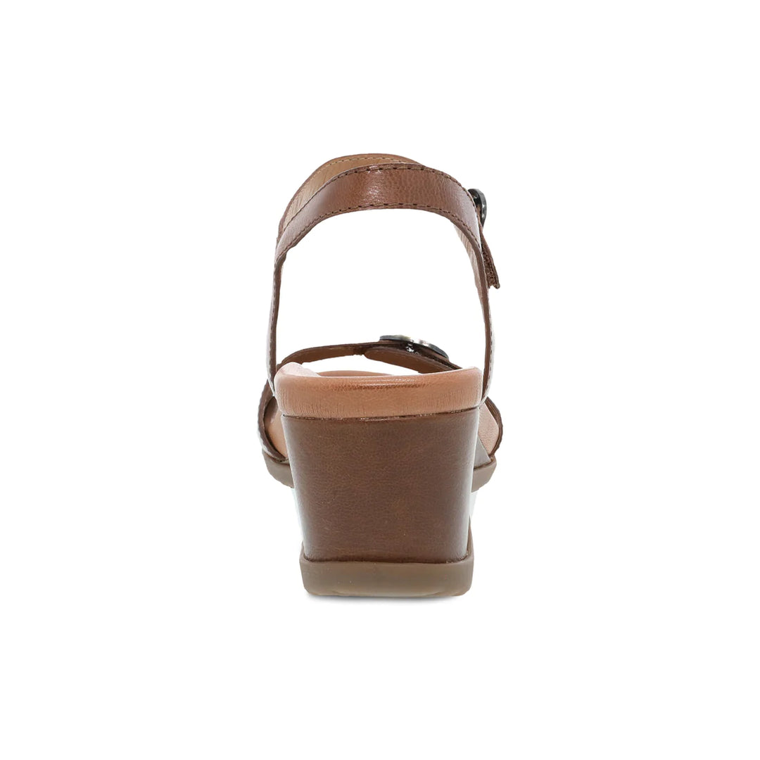 Women's Dansko Arielle Color: Tan Glazed Leather Sandal 5