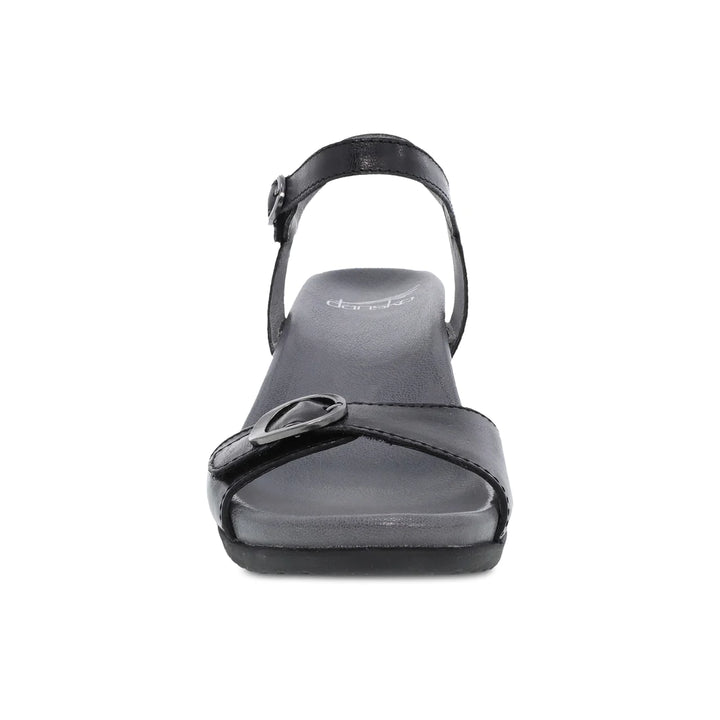 Women's Dansko Arielle Color: Black Glazed Leather Sandal 6