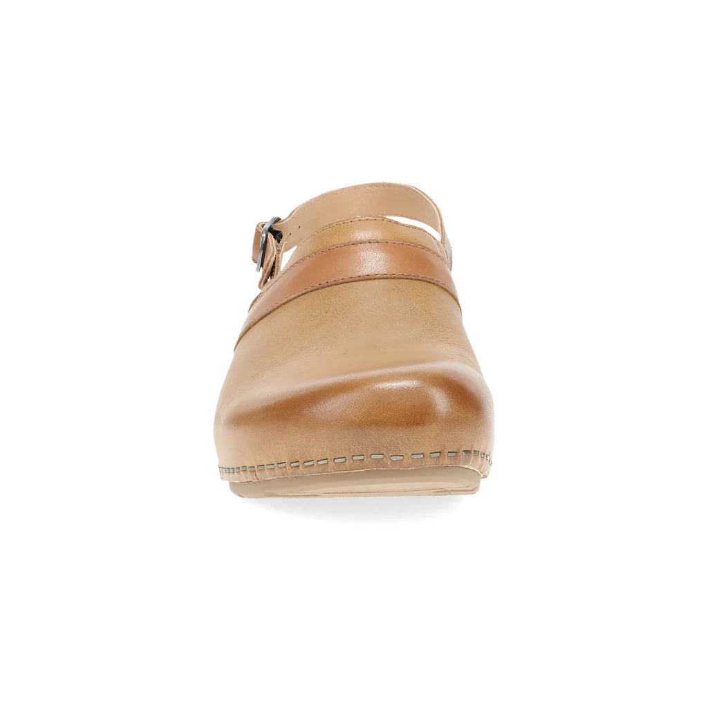 Women's Dansko Tammy Mule Color: Tan Milled Burnished 6