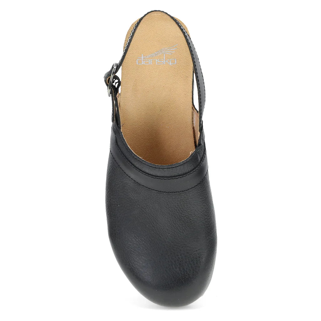 Women's Dansko Tammy Mule Color: Black Milled Burnished 4