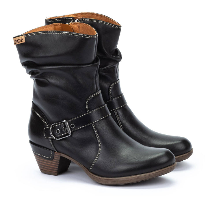 Women's Pikolinos Rotterdam Ankle boots with Buckle Color: Black  1