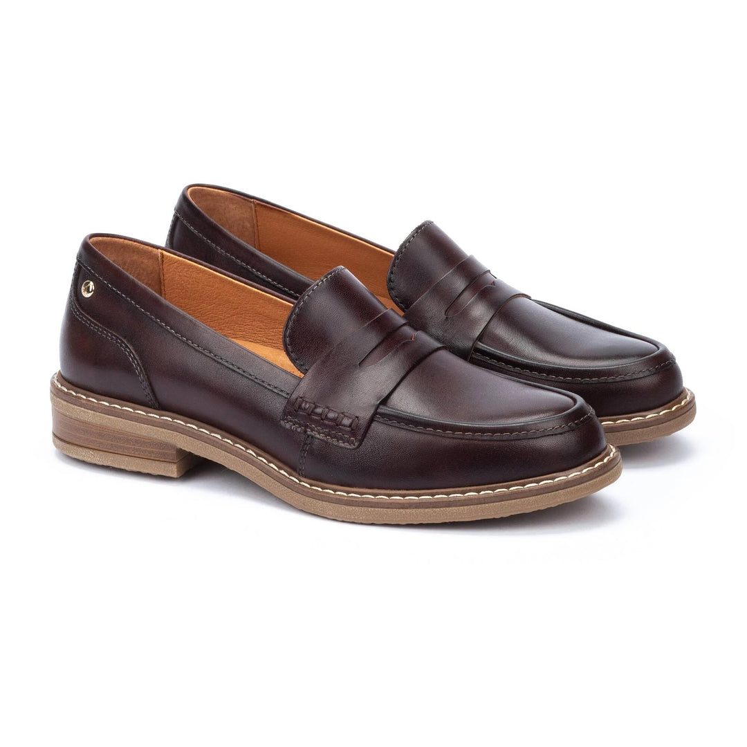 Women's Pikolinos Aldaya Loafers Color: Caoba 1