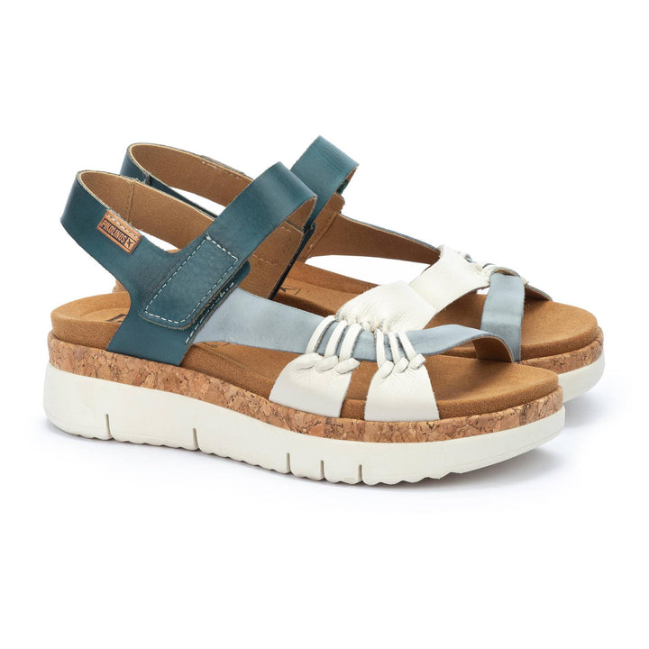 Women's Pikolinos Palma Multicolor Leather Sport Sandal Color: River  1