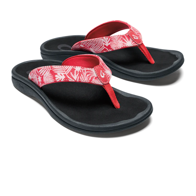 Women's Olukai 'Ohana Color: Lehua Flower / Onyx 1