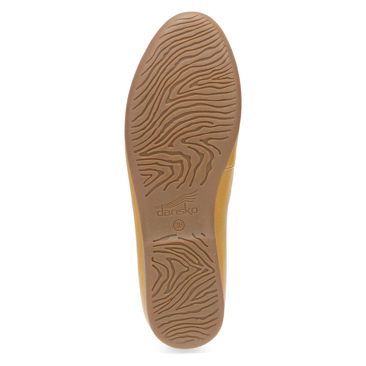 Women's Dansko Lorri Color: Wheat Tumbled Flat  3