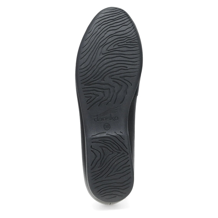 Women's Dansko Lorri Color: Black Tumbled Flat  3