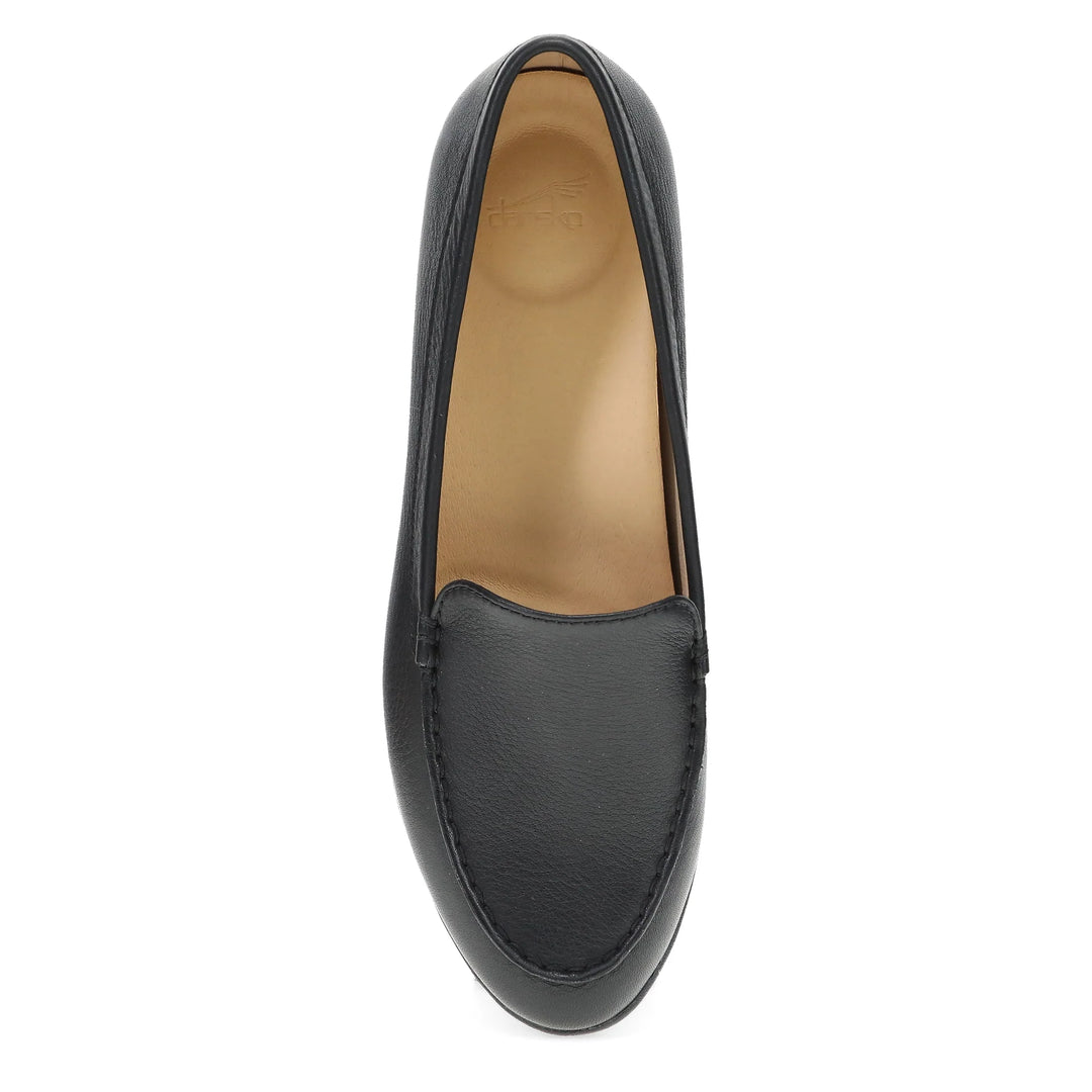 Women's Dansko Lorri Color: Black Tumbled Flat  4