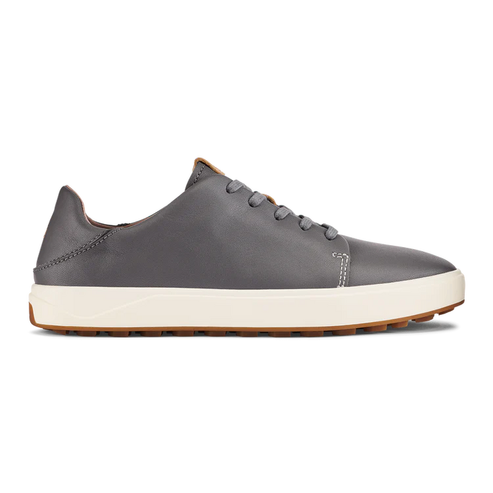 Women's Olukai Wailea Leather Golf Shoes Color: Stone   1