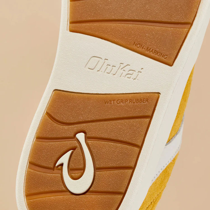 Women's Olukai Ha'upu Sneakers Color: Mustard / Off White 5