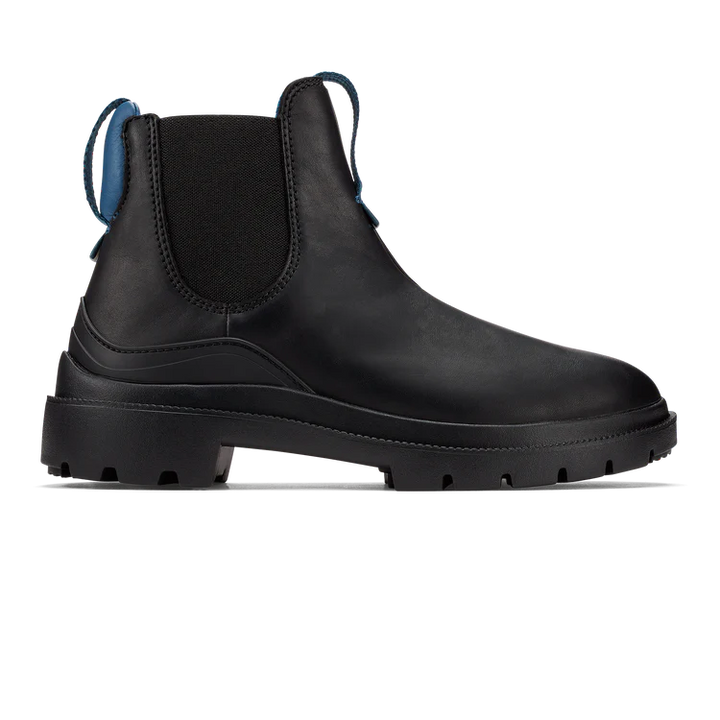 Women's Olukai Hehi Waterproof Chelsea Boots Color: Black / Lagoon 1