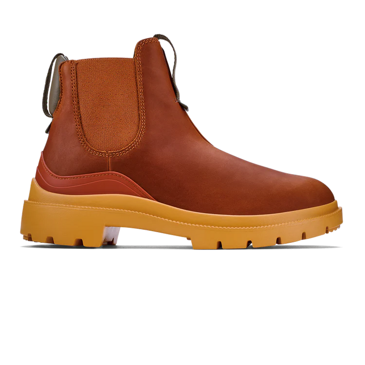 Women's Olukai Hehi Waterproof Chelsea Boots Color: Fox / Hunter  1