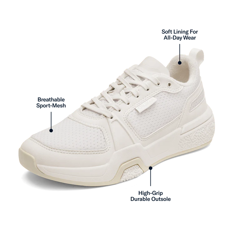 Women's Olukai Anau Pickleball Shoes Color: Bright White  5