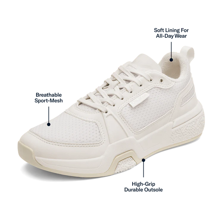 Women's Olukai Anau Pickleball Shoes Color: Bright White  5