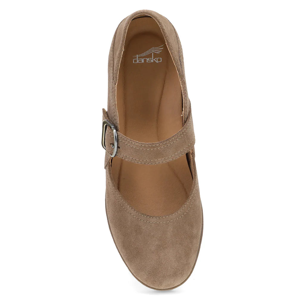 Women's Dansko Sandy Mary Jane Color: Morel Waterproof Suede 4