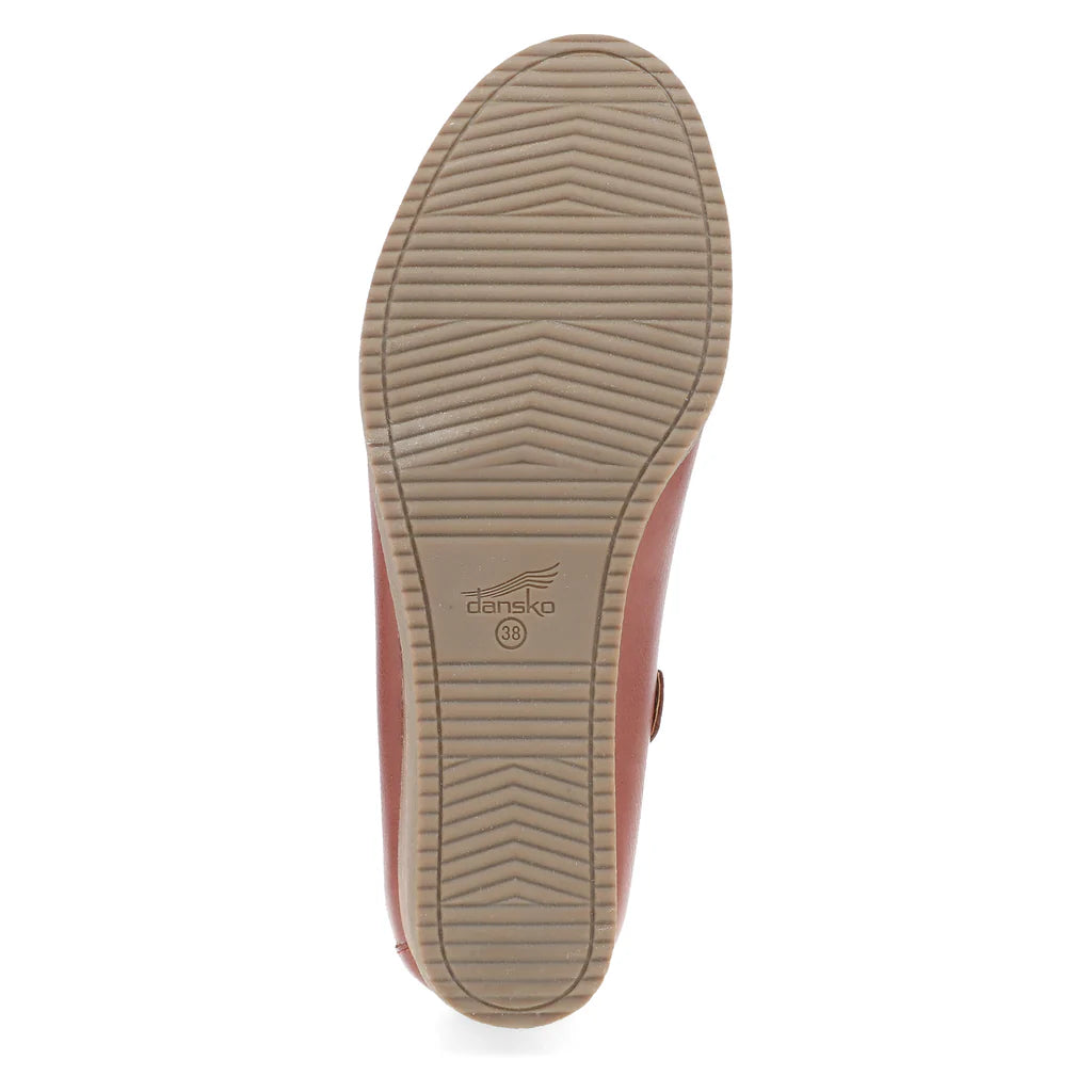 Women's Dansko Sheridan Mule Color: Brick Waterproof Milled 3