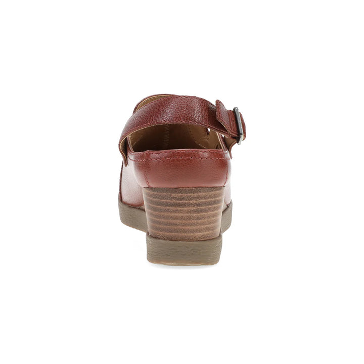 Women's Dansko Sheridan Mule Color: Brick Waterproof Milled 5