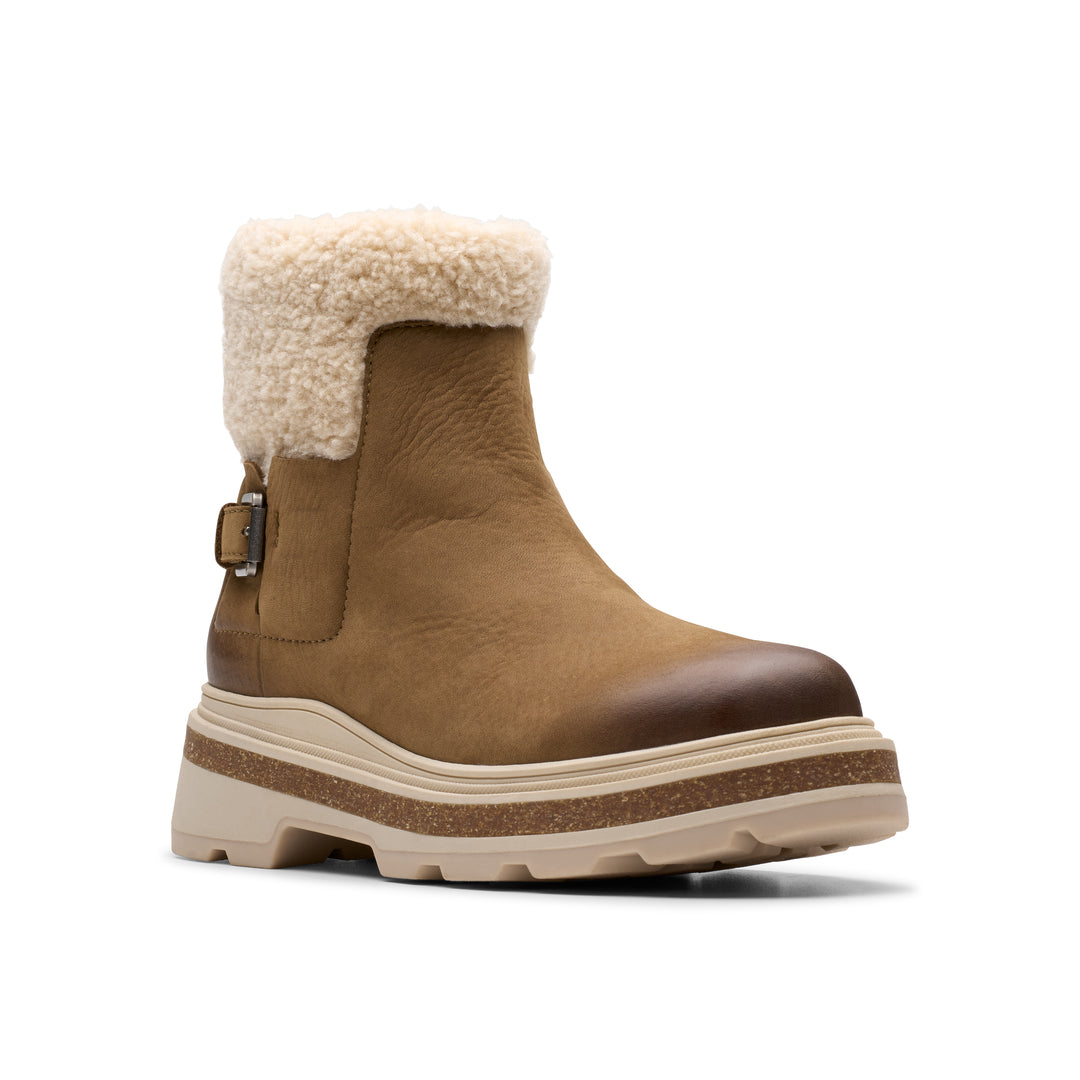 Women's Clarks Hencroft Madi Waterproof Color: Dark Sand 1