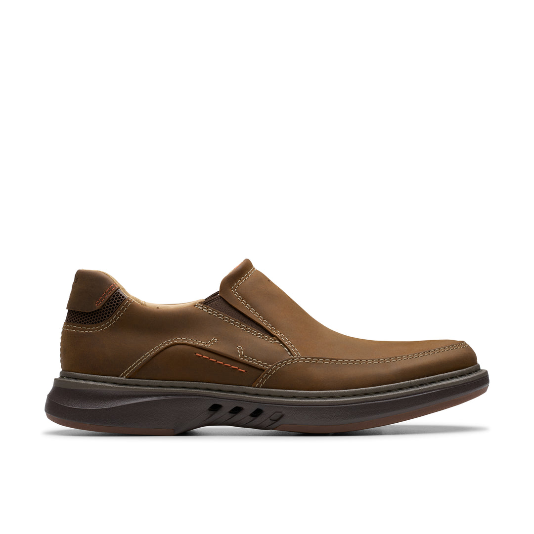 Men's Clarks Un Briley Step Color: Beeswax Leather 2