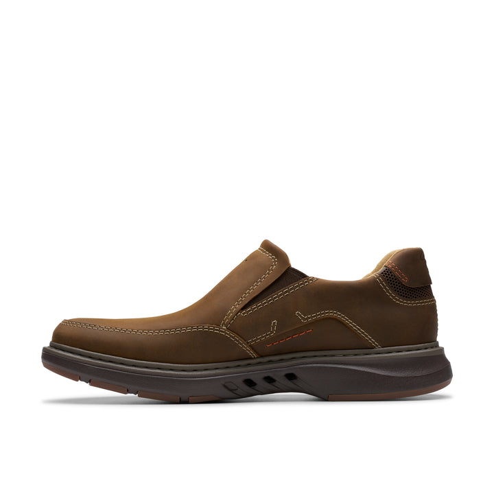 Men's Clarks Un Briley Step Color: Beeswax Leather 3