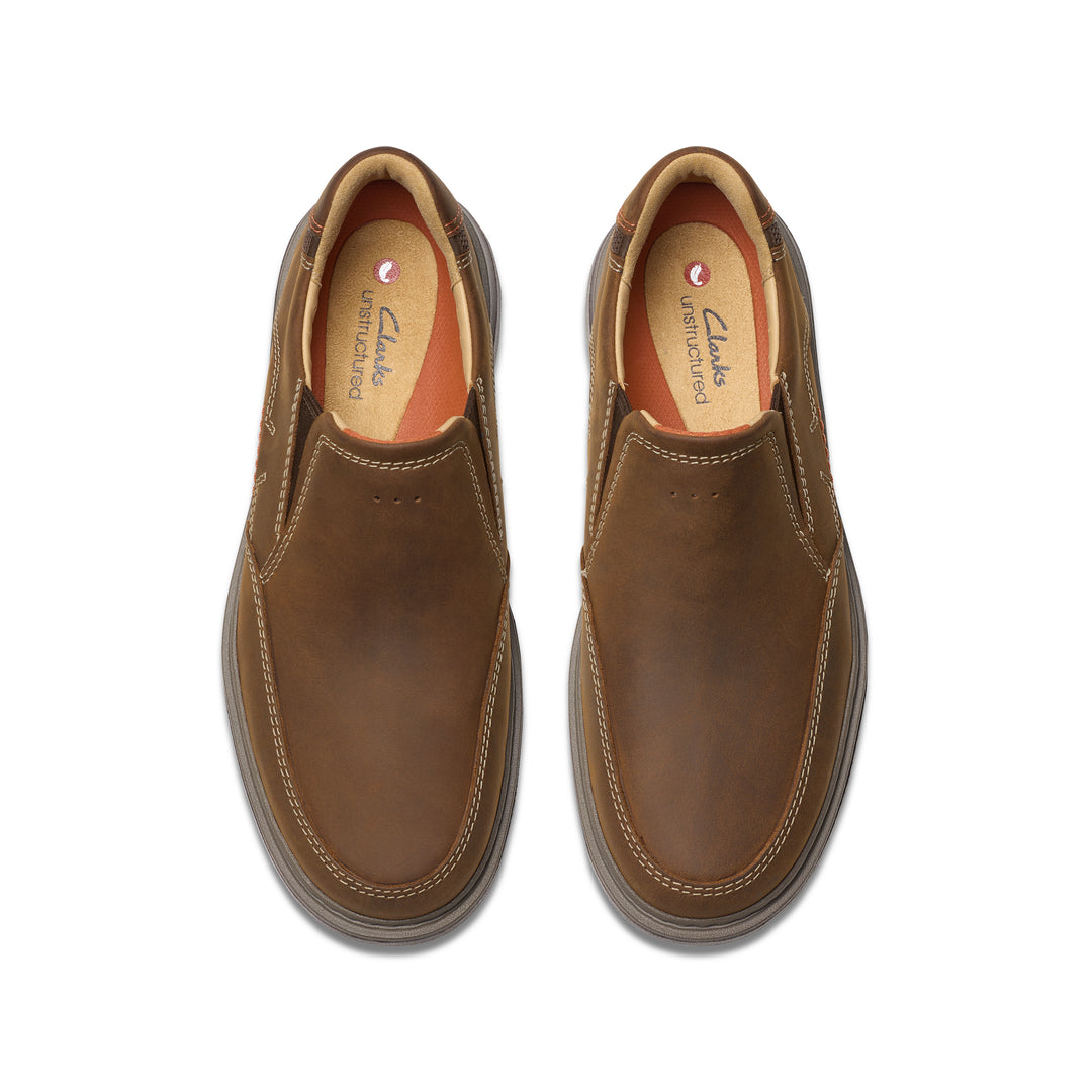 Men's Clarks Un Briley Step Color: Beeswax Leather 7