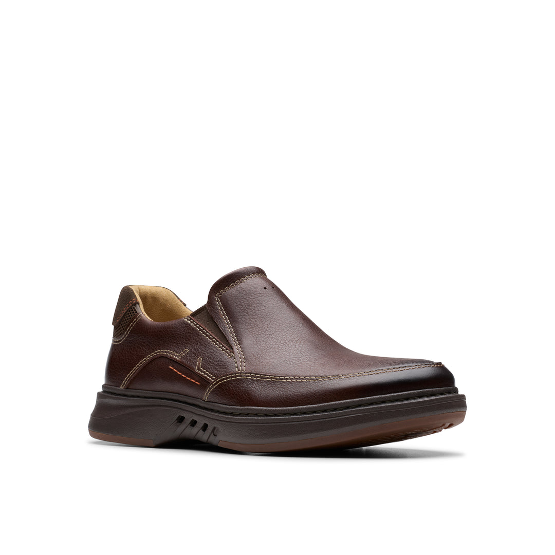 Men's Clarks Un Briley Step Color: Mahogany  1