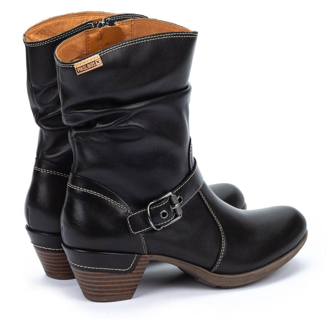 Women's Pikolinos Rotterdam Ankle boots with Buckle Color: Black  5