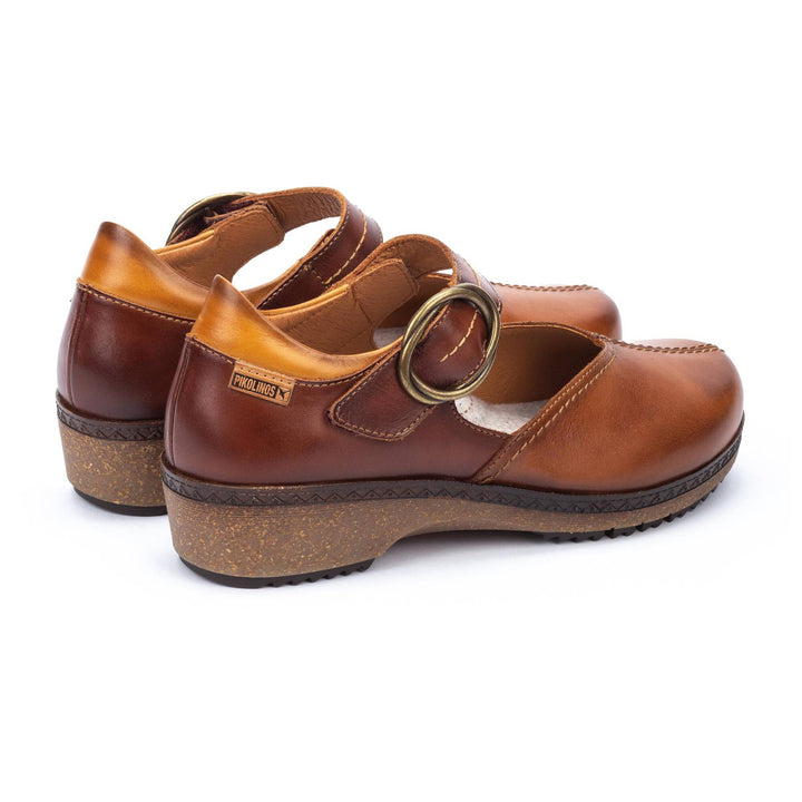 Women's Pikolinos Granada Leather Shoes Color: Brandy 5