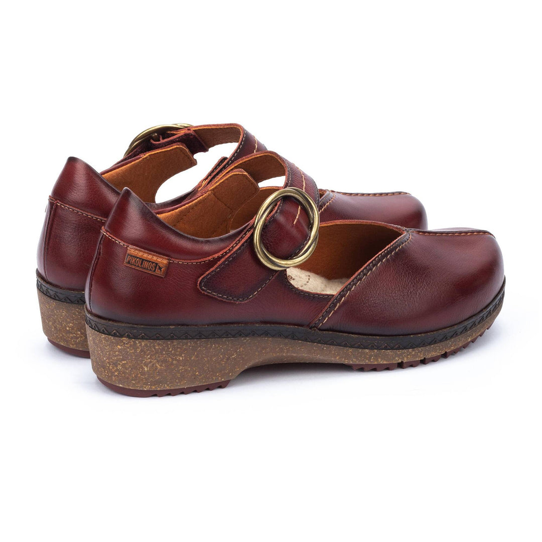 Women's Pikolinos Granada Leather Shoes Color: Arcilla 4