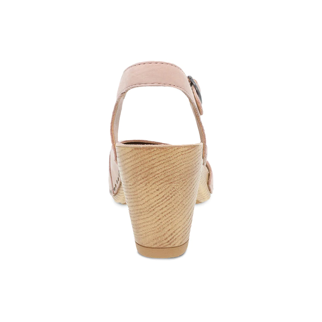 Women's Dansko Taytum Color: Blush Milled Nubuck Sandal 5