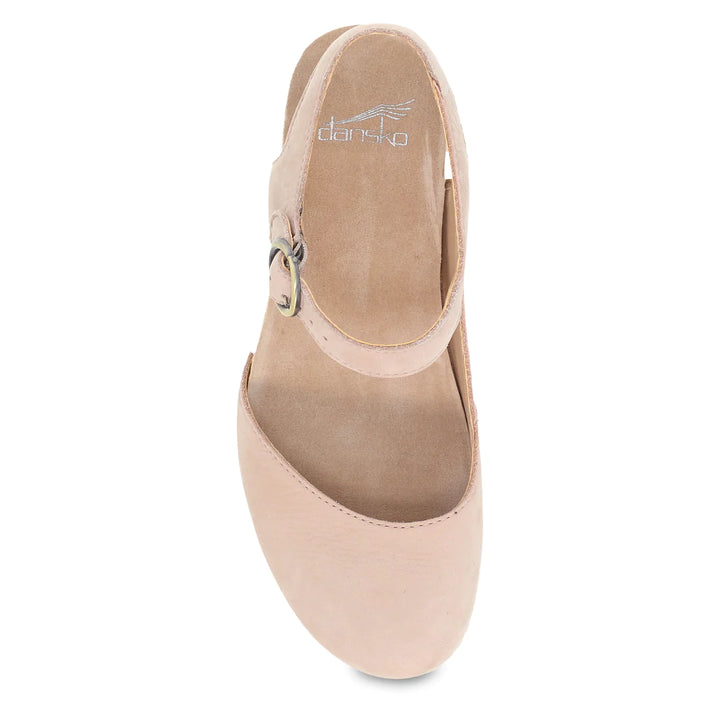 Women's Dansko Taytum Color: Blush Milled Nubuck Sandal 4