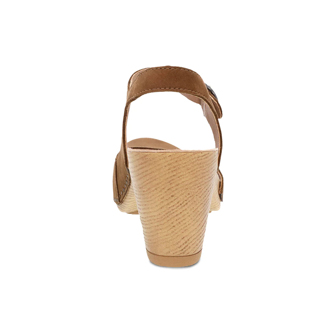 Women's Dansko Taytum Color: Tan Milled Nubuck Sandal 5