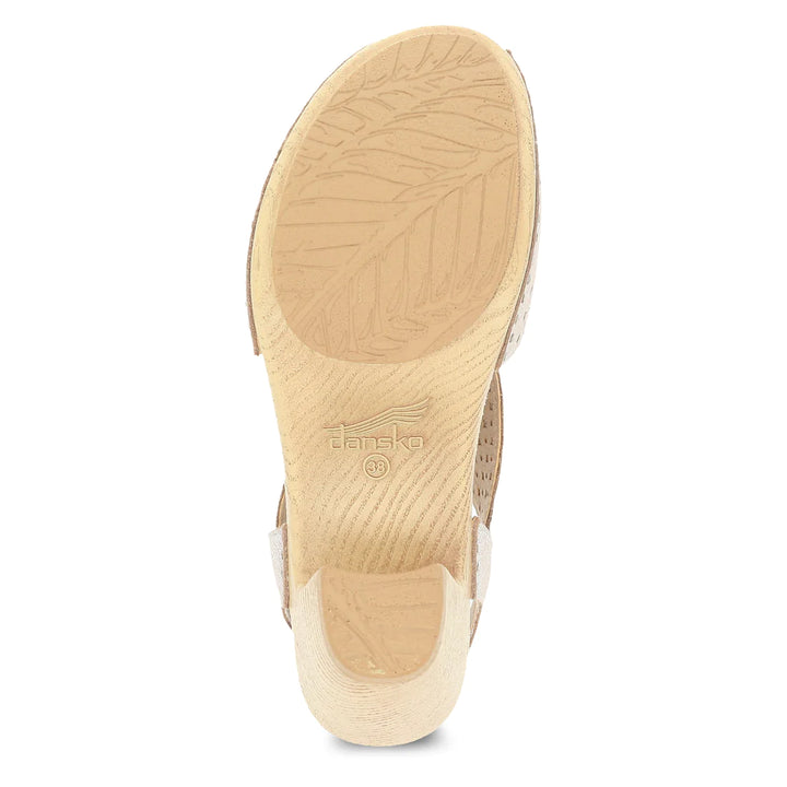 Women's Dansko Teagan Color: White Vintage Leather Sandal 3
