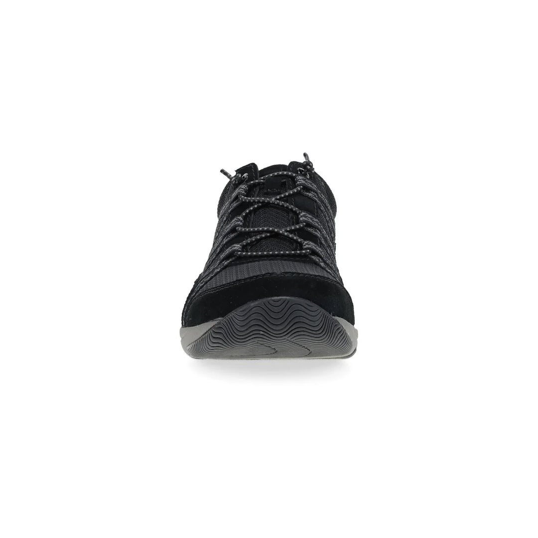 Women's Dansko Harlyn Color: Black / Black Suede Sneaker 5