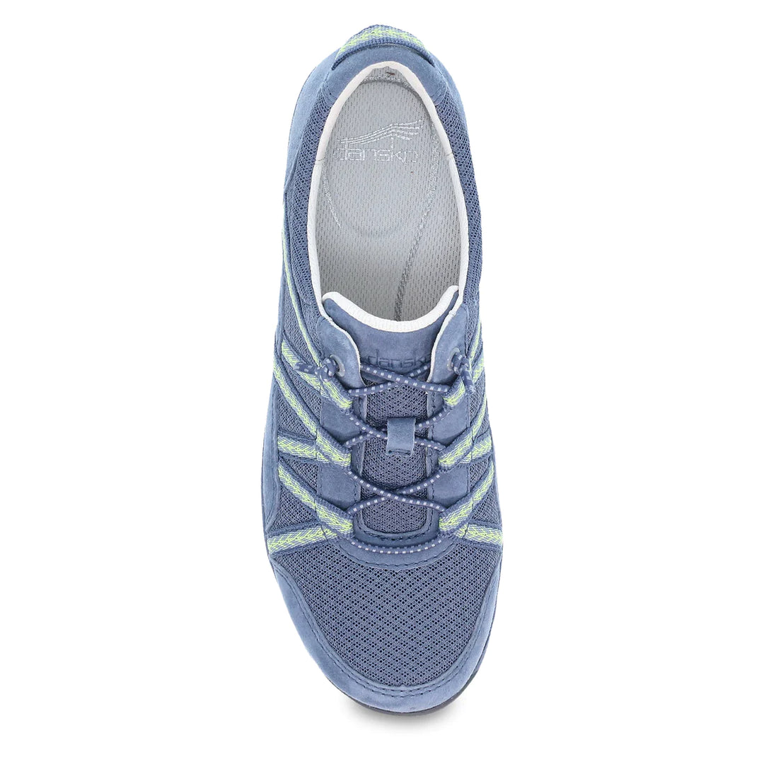 Women's Dansko Harlyn Color: Blue Suede Sneaker 3