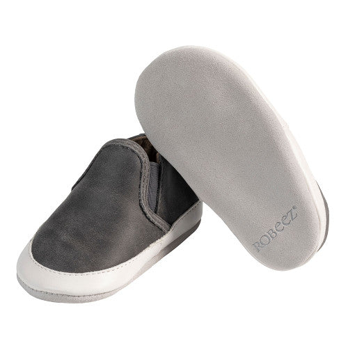 Robeez Liam Soft Soles Color: Charcoal Grey 