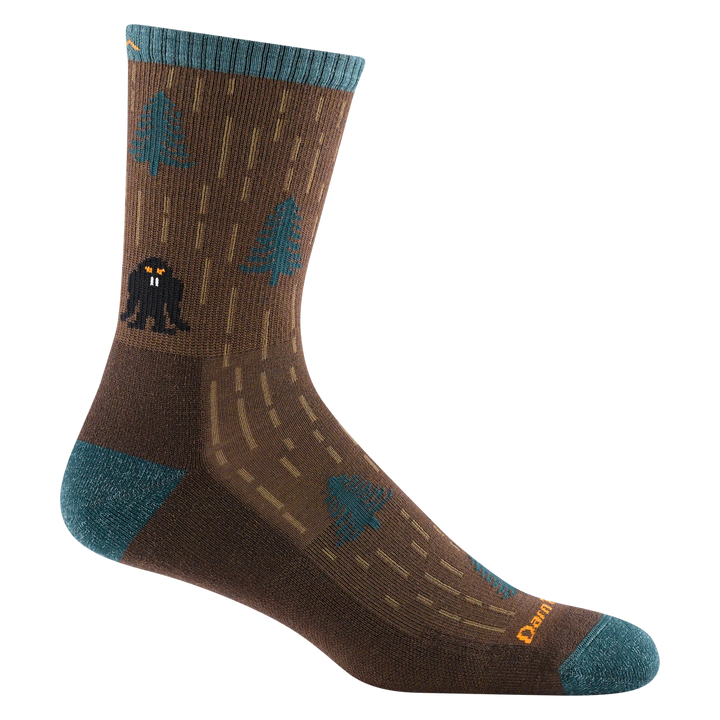 Men's Darn Tough Yarn Goblin Micro Crew Lightweight Hiking Sock Color: Earth  1