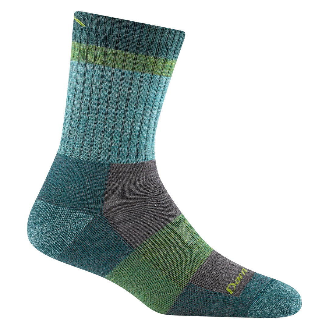 Women's Darn Tough Heady Betty Micro Crew Lightweight Hiking Sock Color: Aqua 