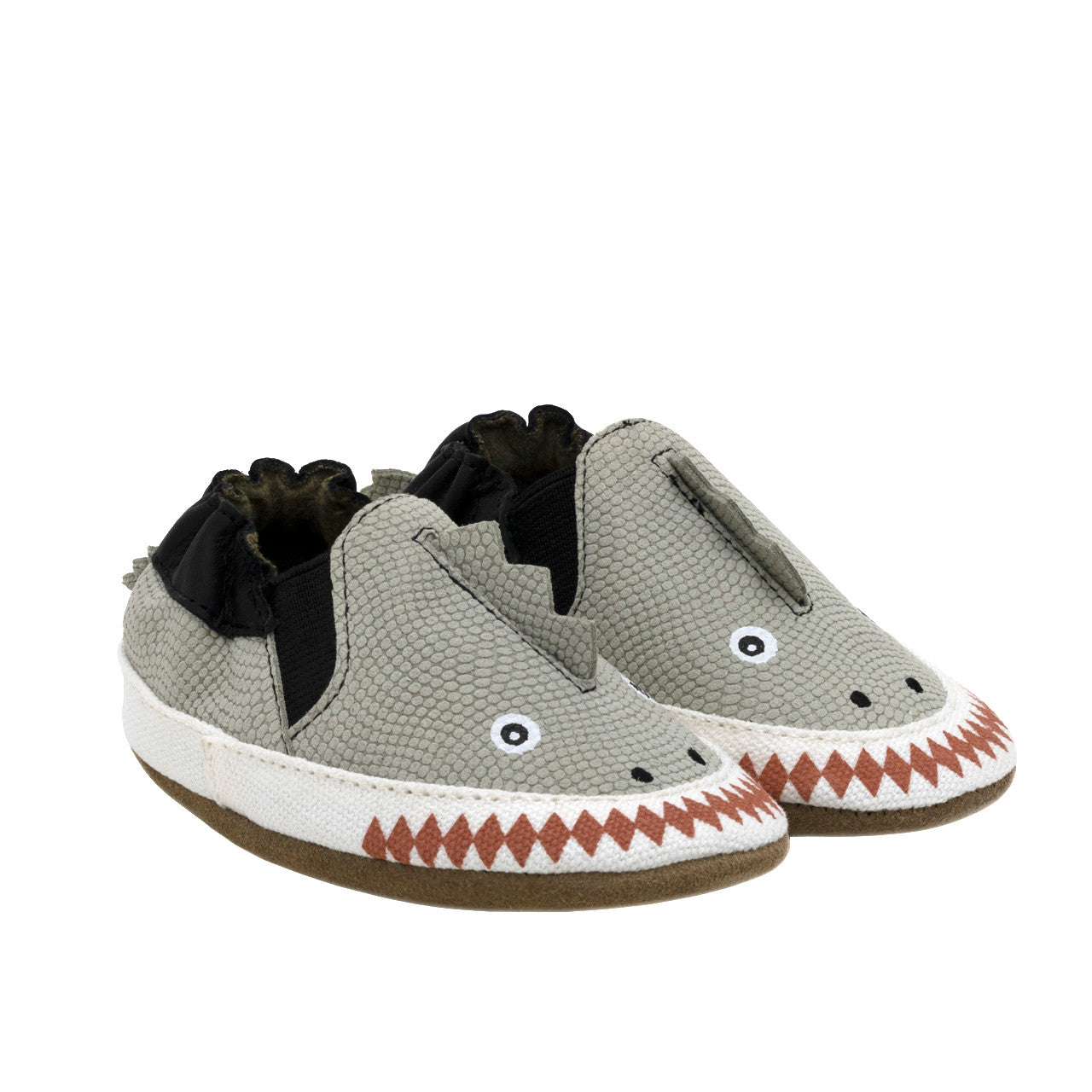 Robeez Dino Dan Soft Soles Color Charcoal